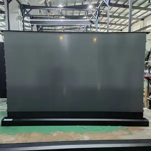 TELON SCREEN 100 ~150 inch 16:9 UHD motorized Floor rising ARL screen for UST Laser Projector Ultra short throw movie screen