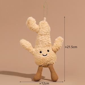 Llavero de Peluche de Algodón PP de Grado Alimenticio JC (Diseño Británico) con Elementos de Vegetales, Alimentos <span class=keywords><strong>y</strong></span> Frutas, Juguete de Peluche, Muñeco Reconfortante para Regalo - Product Image 2