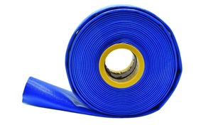 Tuyau de drainage plat en <span class=keywords><strong>PVC</strong></span> flexible le plus vendu (1/2 pouce-16 pouces) ; pour l'irrigation agricole, le lavage à contre-courant des piscines, les pompes de drainage - Product Image 4
