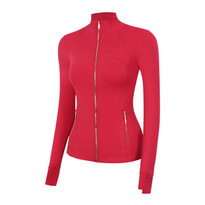 Chaqueta de Yoga para Mujer, Marca L, Edición Correcta, Estilo Definido, Doble Cremallera Dorada con Logotipo, Ropa Deportiva para Gimnasio y Fitness - Product Image 6