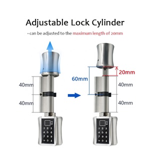 WIFI Smart TUYA Fingerprint Door Lock Siri Phone <strong>App</strong> US Locks Smart Home Remote Control Wireless Lock Cylinder - Product Image 3