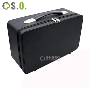 Large Capacity Jewelry Organizer Case Removable Trays Portable Leather Jewelry Storage <b>Box</b> For <b>Rings</b> Earring Necklace Bracelet - Product Image 5