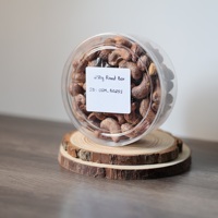 Nuevas Nueces de Anacardo Orgánicas Premium Certificadas ISO, 12 Meses de Duración, Marca Privada, Vietnam, Tostadas, 99% Anacardos, 1% Sal, 250g
