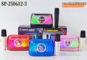 Nouveau haut-parleur Bluetooth de karaoké de dessin animé SP-250612-3 RVB avec microphone, plusieurs IP d'anime - Product Image 3