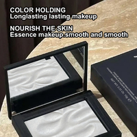 Poudre de maquillage hydratante pressée translucide végane lyophilisée à la niacinamide, contrôle du sébum, effet scintillant, pour tous types de peaux