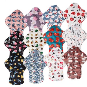 Serviettes hygiéniques lavables réutilisables en tissu super absorbantes avec protection anti-fuites, design ailé, couche supérieure en coton doux, pour usage nocturne - Product Image 6