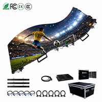 Écran LED flexible incurvé pour location extérieure DDW, le plus populaire, module souple P3.91, 3840Hz, 4K HDR10+, étanche IP65, garantie 5 ans