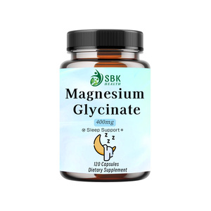 Capsules de glycinate de magnésium de haute qualité, complément alimentaire, compatible végétalien, améliore la santé du sommeil - Product Image 1