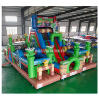 Parcours d'obstacles gonflable en PVC personnalisé et détachable pour enfants, jeu gonflable avec souffleur