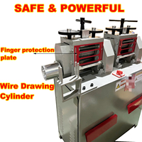 Nouvelle arrivée 2.2KW robuste 3HP laminoir électrique acier double têtes roulant bijoux faisant la Machine pour la fabrication de bijoux