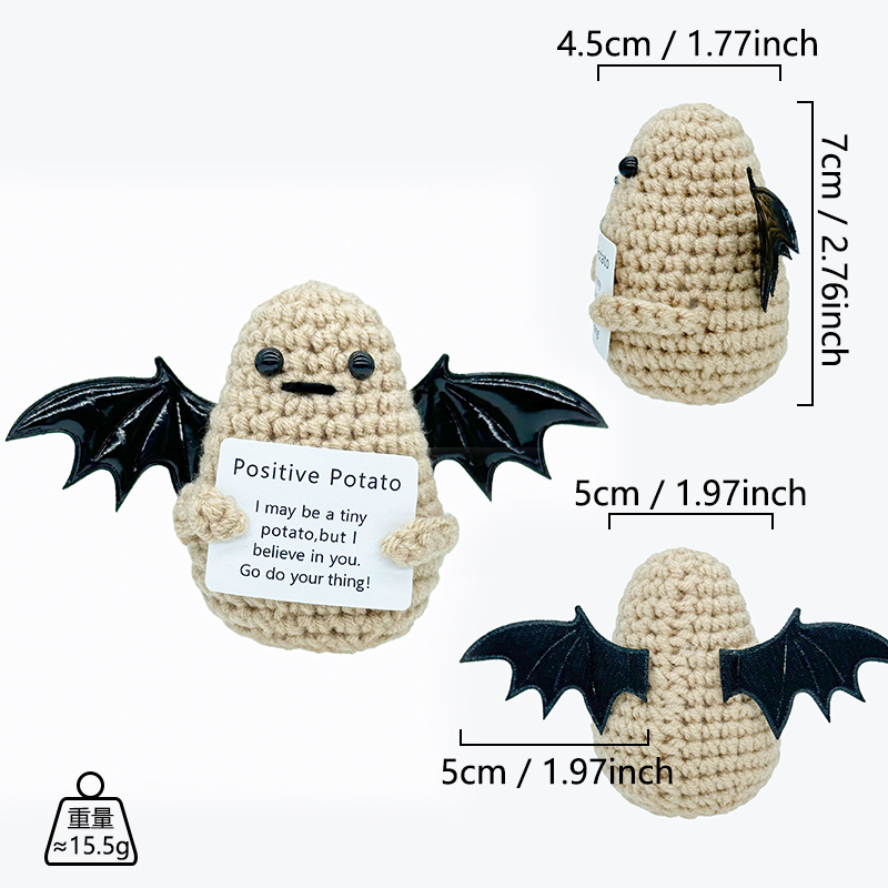 Alas de Halloween boca plana Patata (tarjeta P)