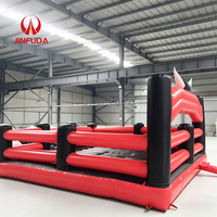 Taureau mécanique durable avec arène de protection gonflable pour les activités de team building et les événements de loisirs