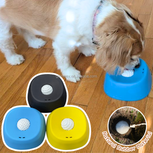 Esfera <span class=keywords><strong>de</strong></span> Goma Natural para Lamer, Dispensador Lento <span class=keywords><strong>de</strong></span> Golosinas Líquidas, Comedero para Perros, Apoyo Nutricional, Alimentación Postoperatoria - Product Image 1
