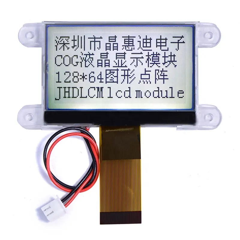 Módulo mono da tela de lcd de fstn, 2.2 polegadas, JHD12864-G73IBSWD-G