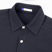 Kemeja Pria Gaya Vintage Lengan Pendek Kancing Depan Katun Polos Ritsleting Rajut 100% Katun untuk Musim Panas