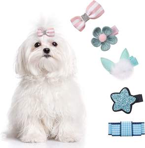 Fabrikant Custom Groothandel Designer Hond <span class=keywords><strong>Grooming</strong></span> Strikken Haar Boog Accessoires Kat Hond Accessoires Luxe - Product Image 5