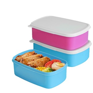 Contenitore per Alimenti in Plastica di Grado Alimentare, Rettangolare, Personalizzabile con Sublimazione, Adatto al <span class=keywords><strong>Microonde</strong></span>, Portatile, per Bambini - Product Image 1