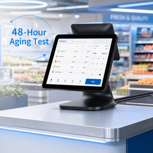 เครื่องบันทึกเงินสดแบบ All-in-One หน้าจอสัมผัสคู่ขนาด 15 นิ้ว สำหรับร้านอาหารและร้านค้าปลีก ขายส่งจากโรงงาน - Product Image 1