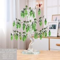 Arbre Bonsaï en Cristal en Forme de Raisin, Grappe de Raisins en Cristal, Décoration de Table pour la Maison et le Bureau