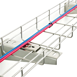 Plateau <span class=keywords><strong>de</strong></span> câbles en maille métallique en acier inoxydable et aluminium pour bureau, supermarché, centre <span class=keywords><strong>de</strong></span> données - Product Image 6