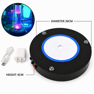 Base de Luz LED RGB de 10 Pulgadas para Hookah, Lámpara de Atmósfera Redonda para Shisha, Bandeja Decorativa Recargable para Bar, KTV, Salón, OEM - Product Image 1