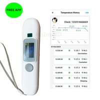 Lector RFID Portátil para Mascotas DCT002 FDX-B EM4305, Mini Etiqueta de Temperatura/Termo para Animales, Microchip para Gatos, Perros, Caballos y Ganado, IP54