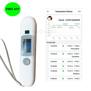 Ahr206 Pet cầm tay RFID Reader cho FDX-B động vật nhiệt độ/nhiệt Microchip Cat Dog ngựa chăn nuôi giám sát sức khỏe ứng dụng miễn phí - Product Image 2