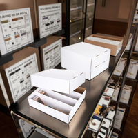 Boîte d'emballage de chaussure en carton de luxe avec logo personnalisé papier d'art de haute qualité de 2mm pour chaussettes bougies fourrure avec impression de gaufrage