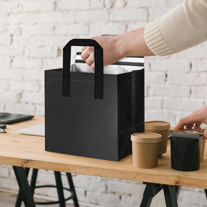 Sac isotherme pliable personnalisé avec logo, en non-tissé, imperméable et résistant à l'eau, pour la livraison de nourriture, la restauration, grand format - Product Image 6