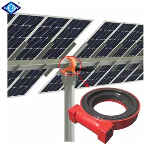 Luoyang JW 9 Inch Slewing Drives Solar Tracker Strong Torque SE9 With 24V DC Motor For Slow Rotating Solar Panel Kits