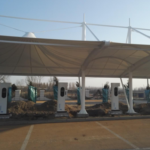 Xe điện sạc trạm pvdf xây dựng độ bền kéo thép mái hiên Lều màng cấu trúc - Product Image 4