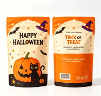 Sachet Doypack Personnalisé Refermable en Mylar avec Fermeture Ziplock, Anti-Odeur, en Feuille d'Aluminium, Thermoscellable, pour Emballage Cadeau Bonbons