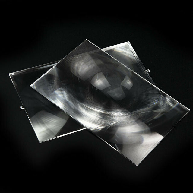 140*90mm square Fresnel Lens with Ear Thread a Set of 2 PMMA Homemade Projector Lenses