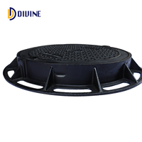 Couverture de regard de drainage extérieur en fonte et béton, écologique et durable, DIVINE