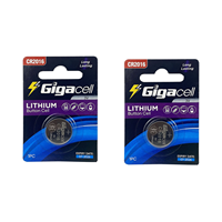 Pile bouton CR2016 3,0 V au lithium longue durée pour colliers d'animaux, lampes LED, articles de sport et podomètres