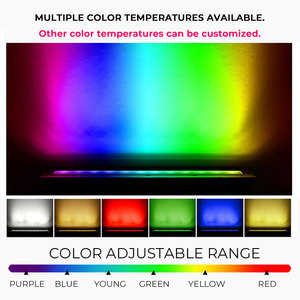 ไฟ LED ฝังพื้นแบบเส้นสำหรับภายนอกอาคาร แสงสีวอร์มไวท์ กันน้ำ IP67 24V 36x1W เหมาะสำหรับทางเดิน ลานจอดรถ สนามหญ้า ห้างสรรพสินค้า ทางเข้า - Product Image 4