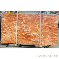 Dalle de marbre Cammy Stone Tea Rose, durable et écologique, pour panneaux d'armoires de cuisine, murs de salle de bain, baignoires, escaliers de villa, extérieur