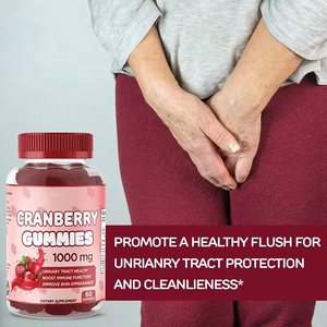 VitaHall OEM/ODM/OBM Gummies à la canneberge véganes sans sucre, santé des voies urinaires, gummies à l'extrait <span class=keywords><strong>de</strong></span> canneberge pour femmes, aide à nettoyer - Product Image 4
