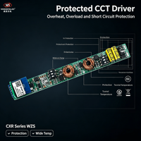 Driver LED à courant constant Zigbee 10-42VDC 2CH*(150-500mA) 1.5-21W CXR-21A-2(WZS)