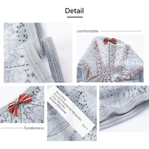 FF1673 da donna mutandine di pizzo floreale Sexy a vita bassa senza cuciture sfacciato Bikini mutandine brevi Hipster biancheria intima di pizzo per le <span class=keywords><strong>donne</strong></span> - Product Image 5