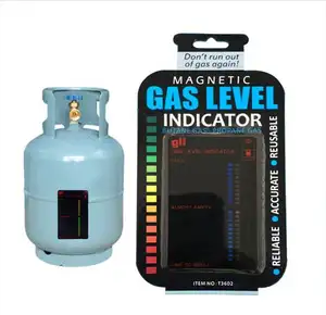 Indicador de nivel de Gas, medidor de temperatura de combustible de propano, depósito magnético, tarjeta medidora