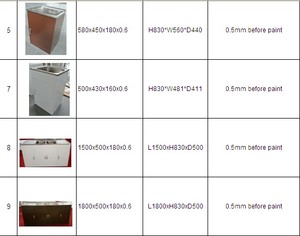 Meuble de cuisine en acier inoxydable, meuble sous évier en métal, armoire de cuisine en métal, étanche - Product Image 6