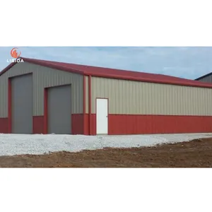 Prefabricated Light Steel Structures Industrial Warehouse Workshop Steel Metal Buildings Sheds Construction