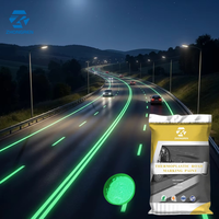 Peinture de marquage routier fluorescente thermoplastique réfléchissante de qualité industrielle, longue durée, auto-luminescente