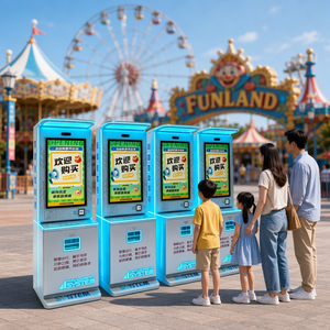 Distributeur automatique de billets avec reconnaissance faciale, paiement par carte et espèces pour la gestion des entrées dans les parcs d'attractions - Product Image 5