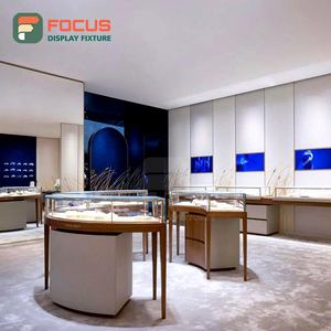 Vitrina de Vidrio para Joyería con Iluminación LED de Alta Calidad, Mostrador de Joyería de Madera, Mostrador de Exhibición de Joyería Moderno y de Lujo - Product Image 5