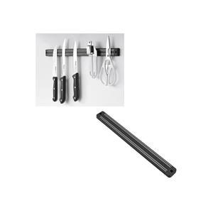 Support mural magnétique Magnetika pour couteaux, 40 cm, en acier noir, pour rangement des lames et ustensiles de cuisine - Product Image 1