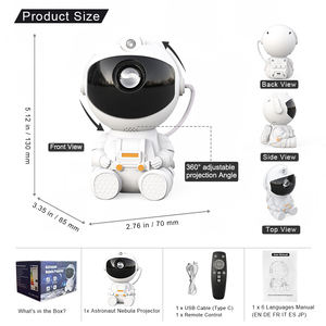 מפעל oem odm אסטרונאוט ערבולה וגלקסיה עם rgb הוביל לילה אור אור לבן שליטה מרחוק ליישום חדר שינה - Product Image 6