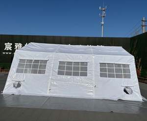 High-quality 10-20 Person Waterproof Outdoor Steel <b>Frame</b> <b>Large</b> Camping PVC Tent with Big Windows Factory Supply - Product Image 1