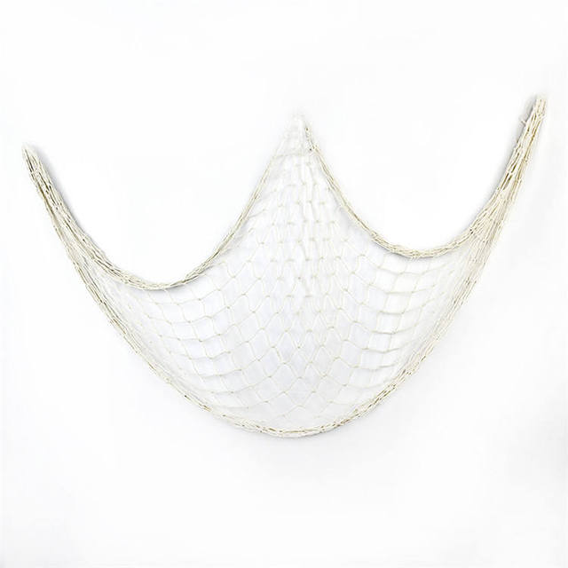 Nautical Fishing Net Decorative Wall Hangings Ornament Eco-Friendly Mediterranean Hemp Rope Photography Props HYJ16